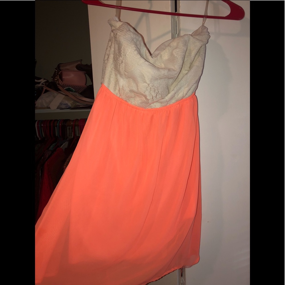 Coral dress